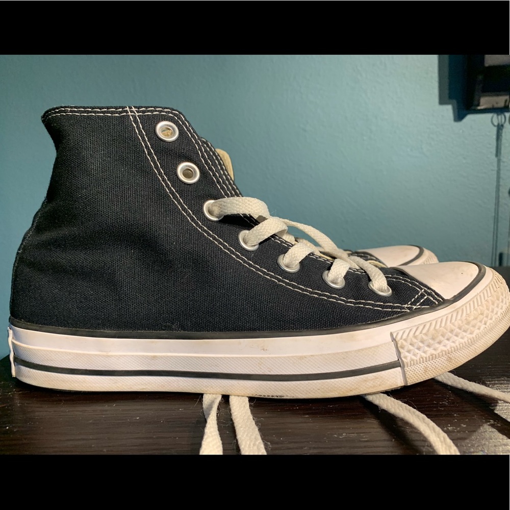 Black high top Converse